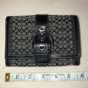 Coach Signature Black Wallet